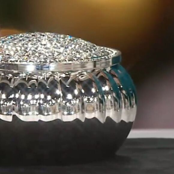 Lori Greiner jewelry keeper anti tarnish lined sterling silver plated/lacquered - Picture 12 of 12